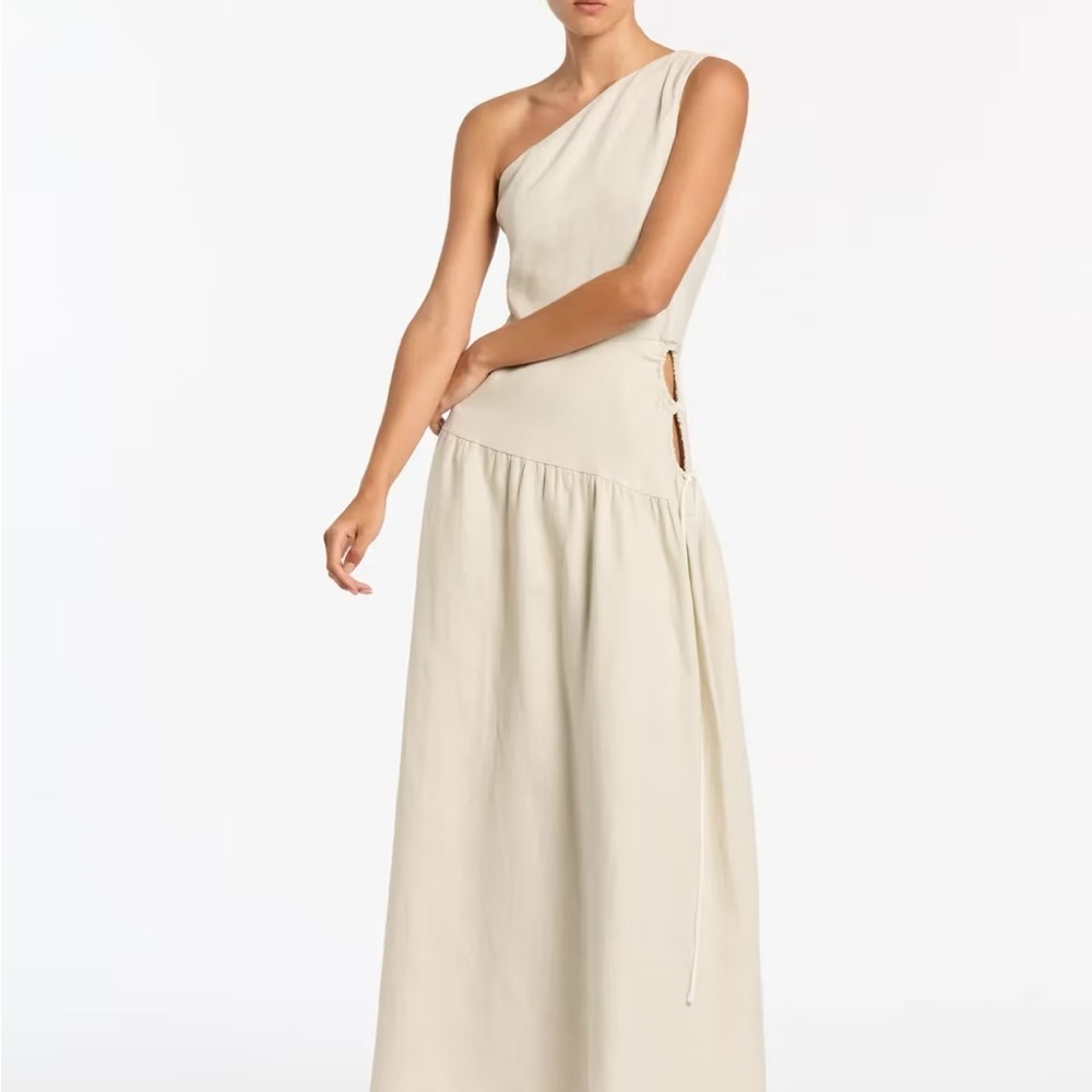 SIR "Dorsay" linen maxi dress